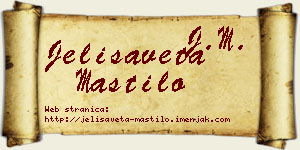 Jelisaveta Mastilo vizit kartica